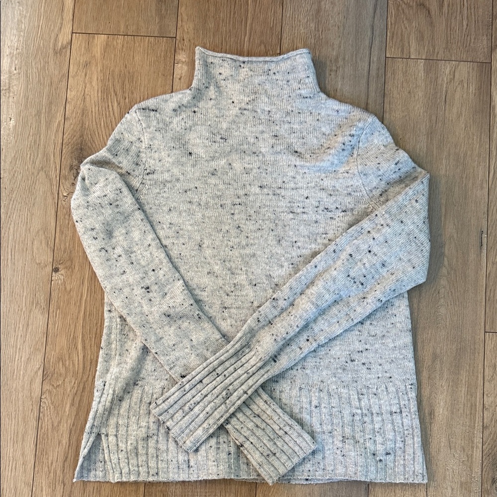 Madewell Speckled Gray Turtleneck Sweater